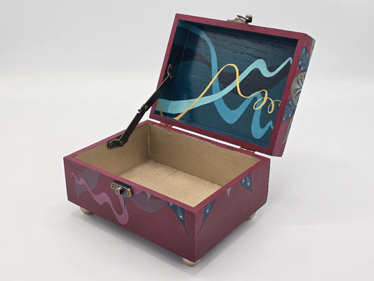 THE ANDREW Hand-Painted Memory Box — Designed for keepsakes, personal treasures, and items that deserve a special place