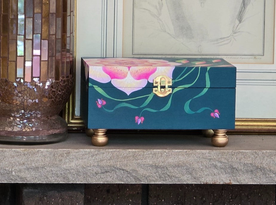 THE GEMIMA - Abstract Floral Design in Pink (Large)