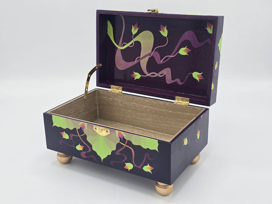 THE TEDDY Hand-Painted Jewelry & Memory Box — Perfect for jewelry, letters, special gifts, and treasured family heirlooms