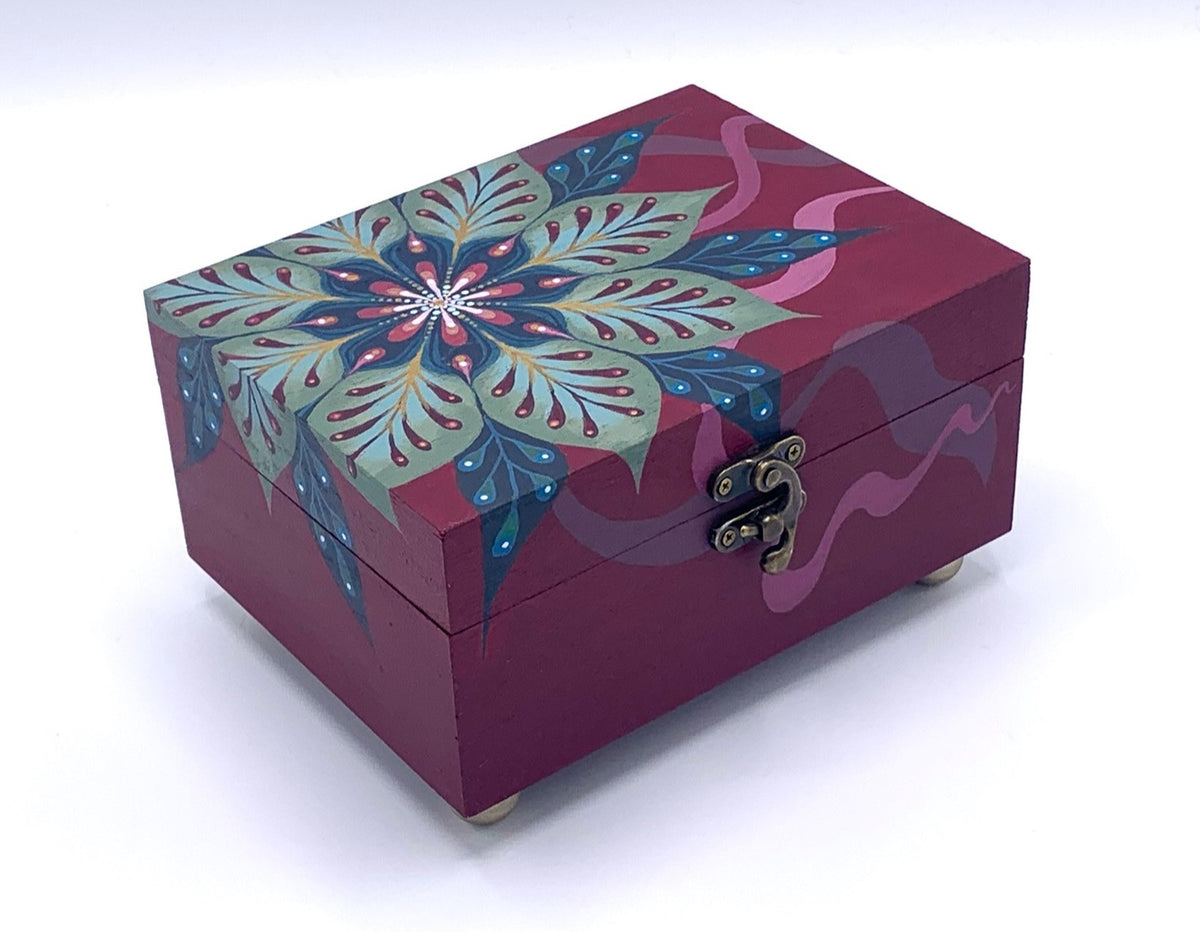THE ANDREW  Hand-Painted Memory Box — Designed for keepsakes, personal treasures, and items that deserve a special place