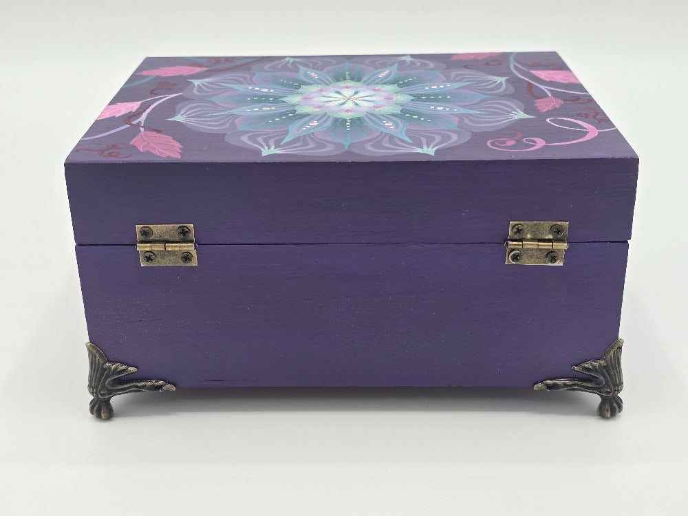 THE EMILY - Kaleidoscopic Floral Design in Turquoise (Medium)