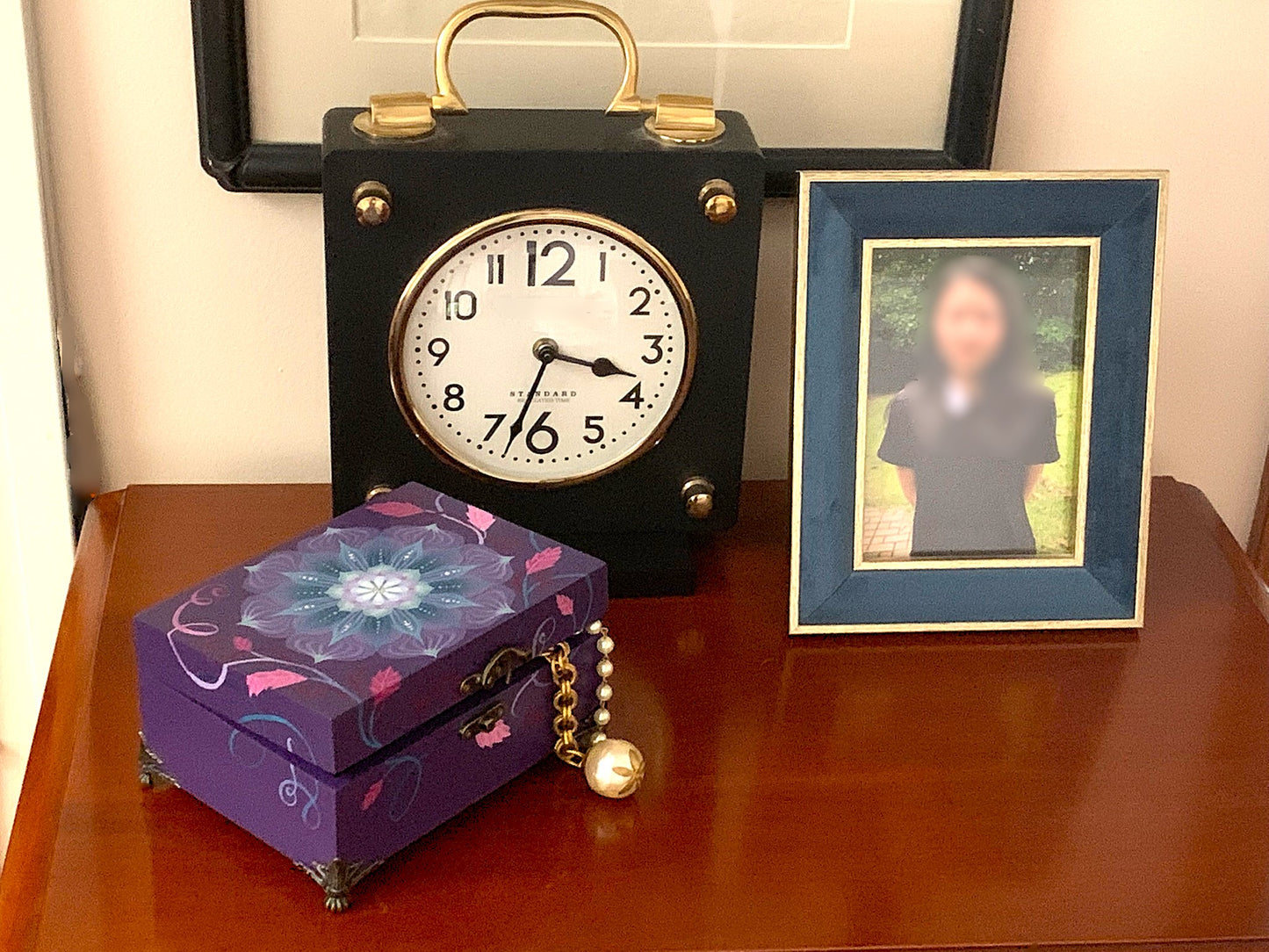 THE EMILY - Kaleidoscopic Floral Design in Turquoise (Medium)