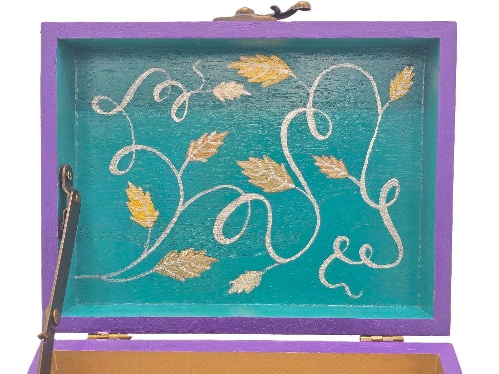 THE EMILY - Kaleidoscopic Floral Design in Turquoise (Medium)