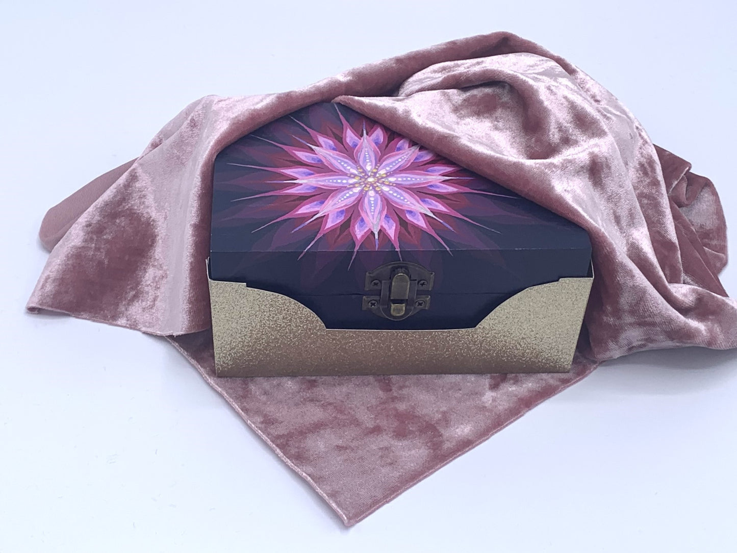 THE LUNA  Hand-Painted Jewelry Box — Compact and beautiful storage for favorite jewelry pieces and everyday treasures