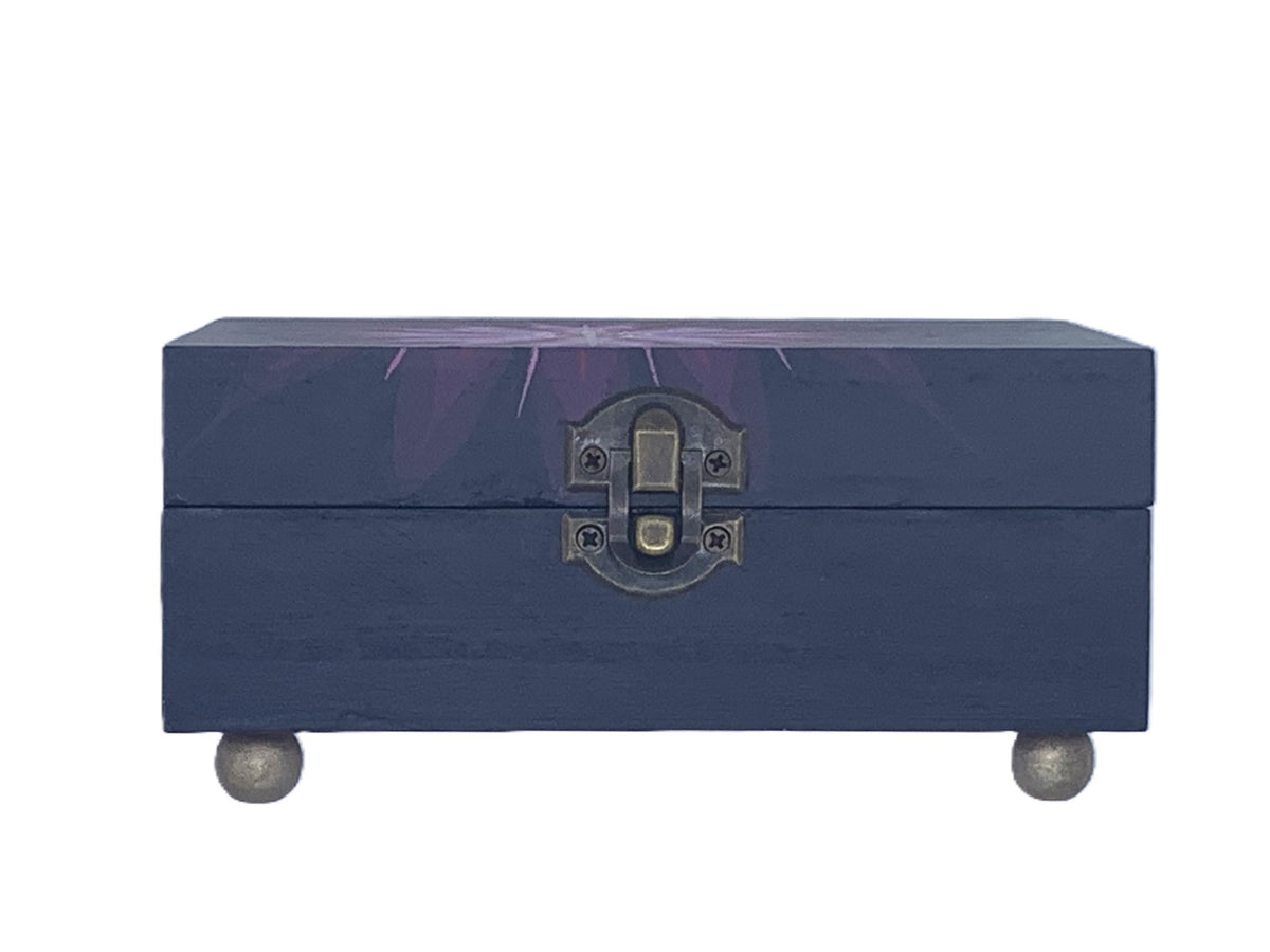 THE LUNA  Hand-Painted Jewelry Box — Compact and beautiful storage for favorite jewelry pieces and everyday treasures