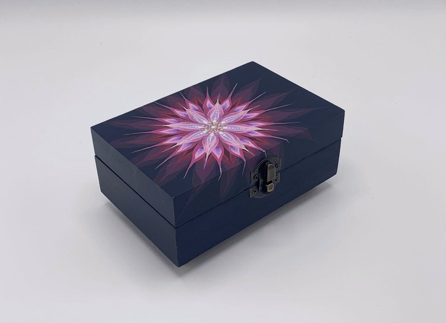 THE LUNA  Hand-Painted Jewelry Box — Compact and beautiful storage for favorite jewelry pieces and everyday treasures