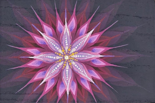 THE LUNA - Abstract Kaleidoscope Design in Pink (Small)