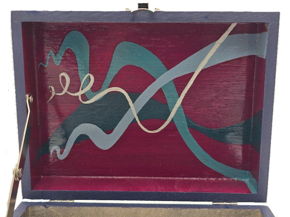 THE NICHOLAS - Abstract Floral Design in Blue (Medium)