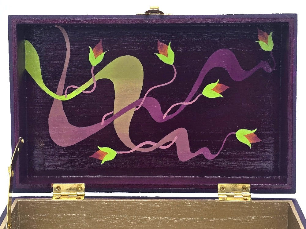 THE TEDDY - Kaleidoscopic Burst Design in Green and Purple (Large)