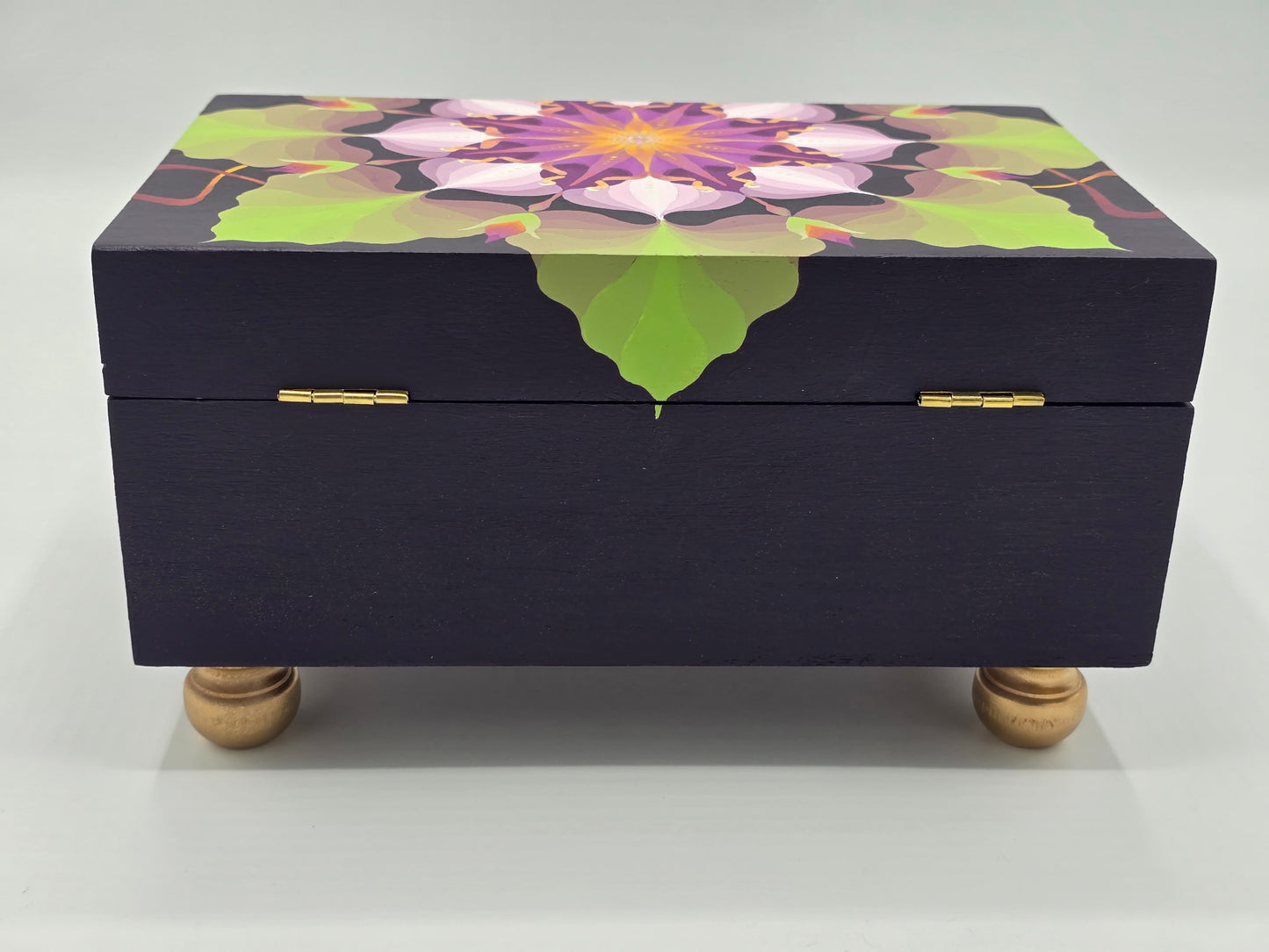 THE TEDDY - Kaleidoscopic Burst Design in Green and Purple (Large)