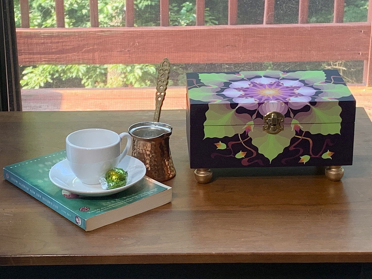 THE TEDDY  Hand-Painted Jewelry & Memory Box — Perfect for jewelry, letters, special gifts, and treasured family heirlooms